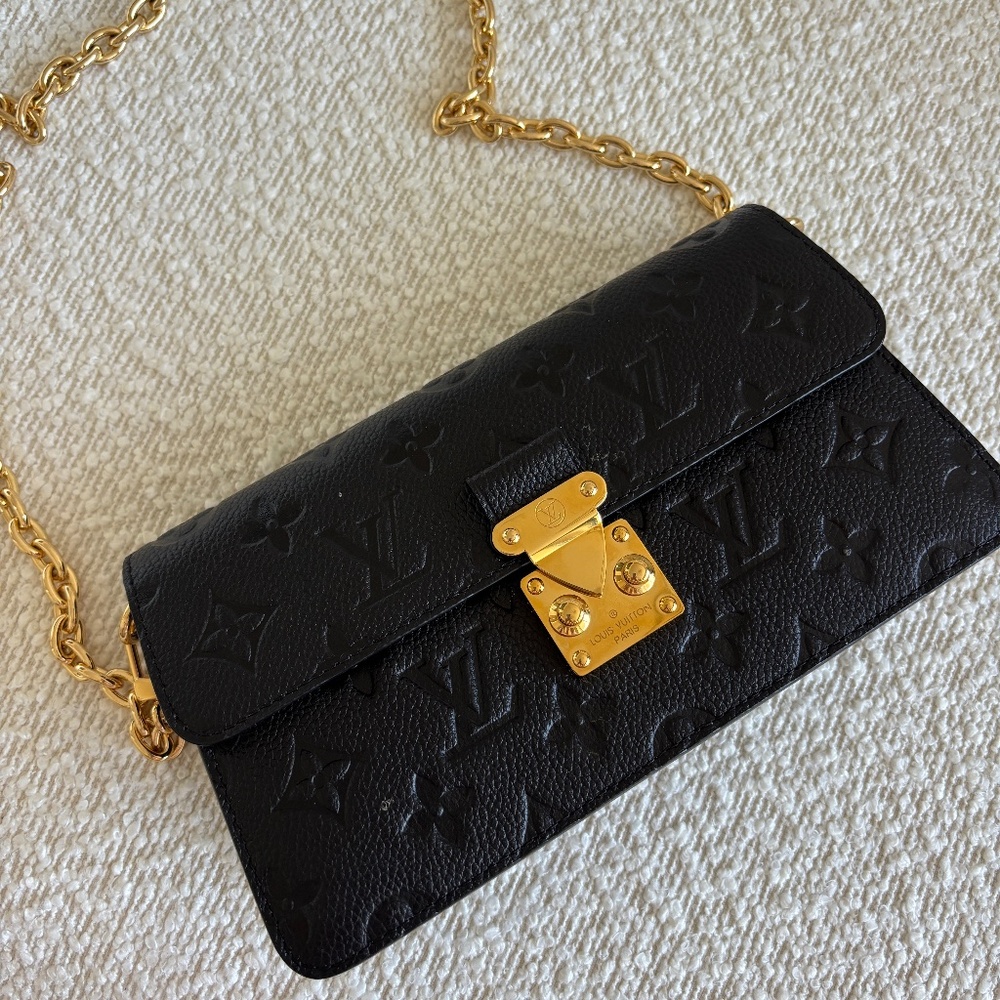 Louis Vuitton Pochette Métis Empreinte (black Monogram Empreinte leather, gold h